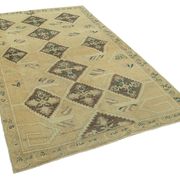 1960s handmade oriental beige rug 154 cm x 247 cm