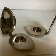 Pair of candlesticks in the Scandinavian style of Magnus Löfgren.