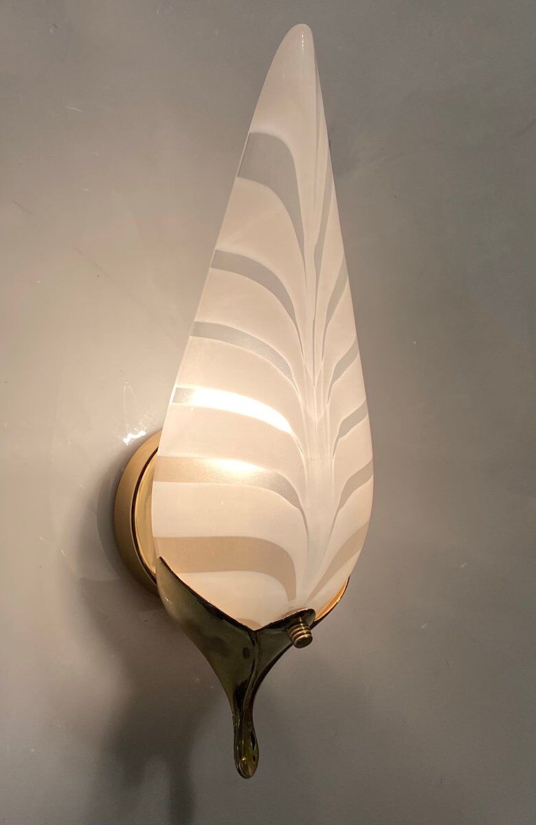 Italian murano glass wall lights