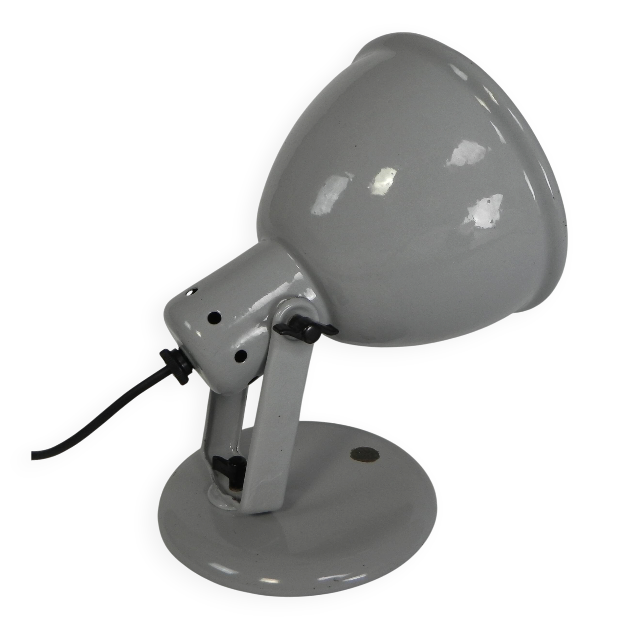 Philips Helioflux desk lamp, grey enamel, 1950s