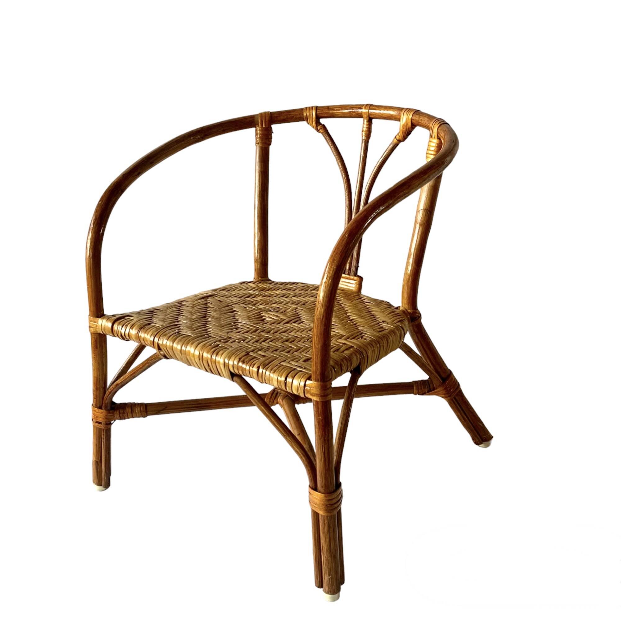 Vintage bamboo children's chair