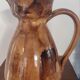 Vintage rustic ceramic pitcher. 1950s/1970s