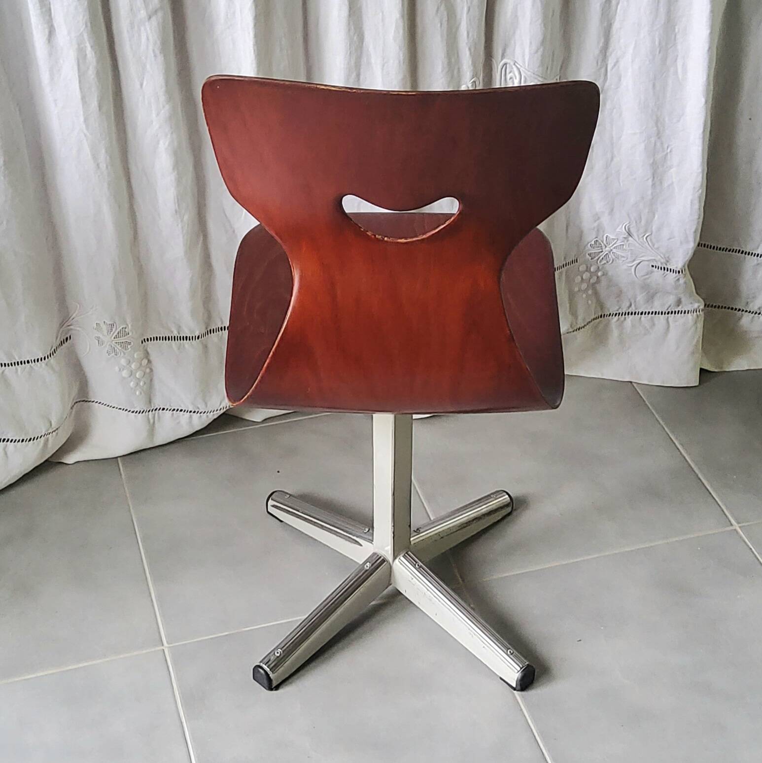 Chaise en Pagholz années 60