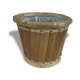 Cache pot bambou vintage 1970