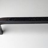 Pair of modernist wrought iron andirons - 1950s