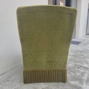 Fauteuil crapaud en velours d'époque napoléon III 19éme