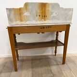 Dressing table - Louis Philippe dressing table marble and wood