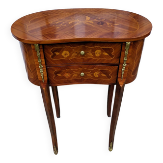 Louis XV style rosewood marquetry table