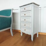 Louis XV style chiffonier / restored in moon grey
