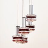 Space Age Cascading Pendant from Polam, 1960s