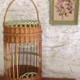 Rattan garden basket-bar