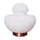 Lampe de table Space Age en opaline blanche, années 70