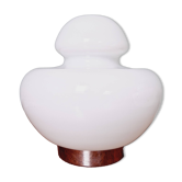 Lampe de table Space Age en opaline blanche, années 70
