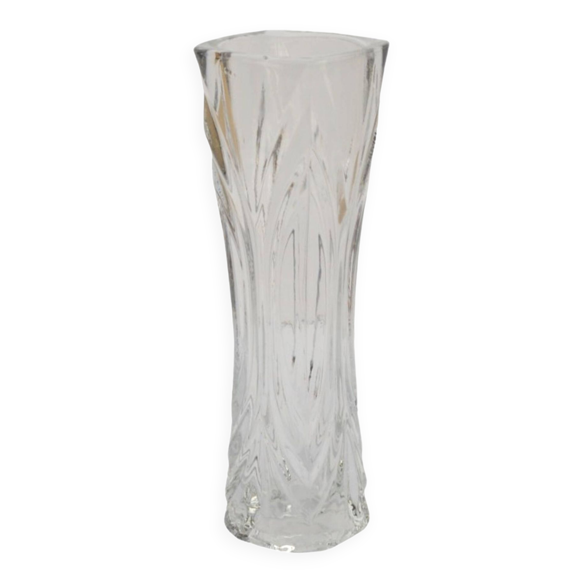 Crystal vase, Cristal D'Arques, France, 1970s.