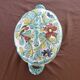 Vintage italian soup tureen in polychrome ceramic – floral decoration – italy