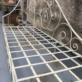 Vintage wrought iron daybed