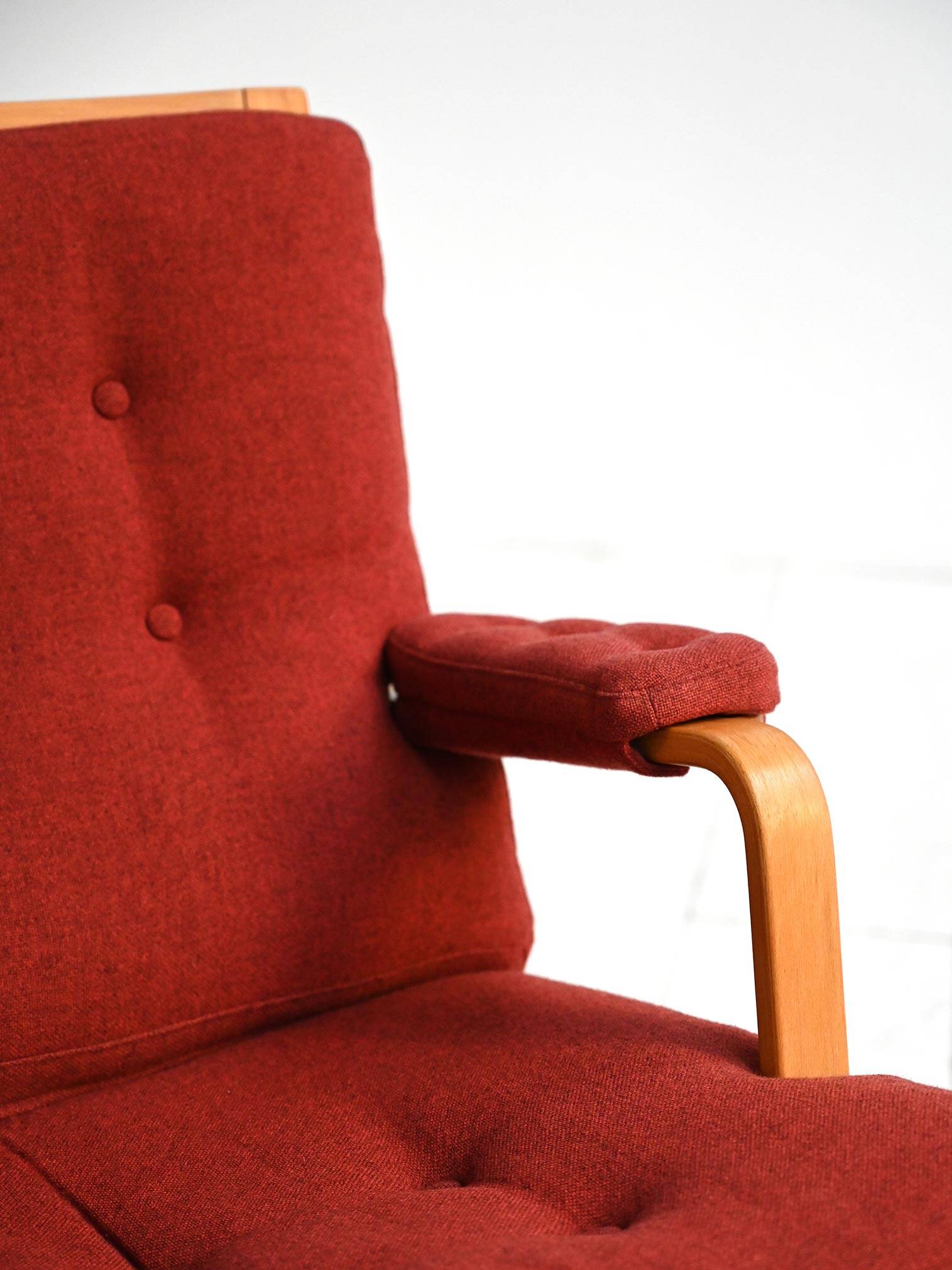 Pair of “Ingrid” armchairs by Bruno Mathsson for Dux, 1960s
