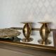 Set of brass candlesticks