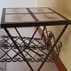 Small square coffee table in wrought iron.