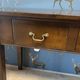Console table in cherry wood with 3 drawers