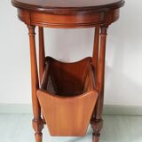 Healed Louis XVI with rattan magazine holder