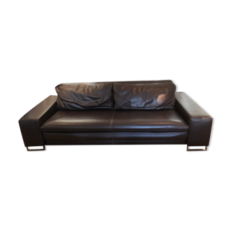 Sofa 3 palces in brown leather