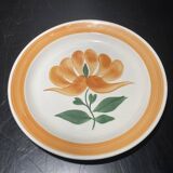 Set of twelve ceramic flat plates by Gien, Mougins decor