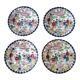 Set of 4 dessert plates made of Japanese porcelain