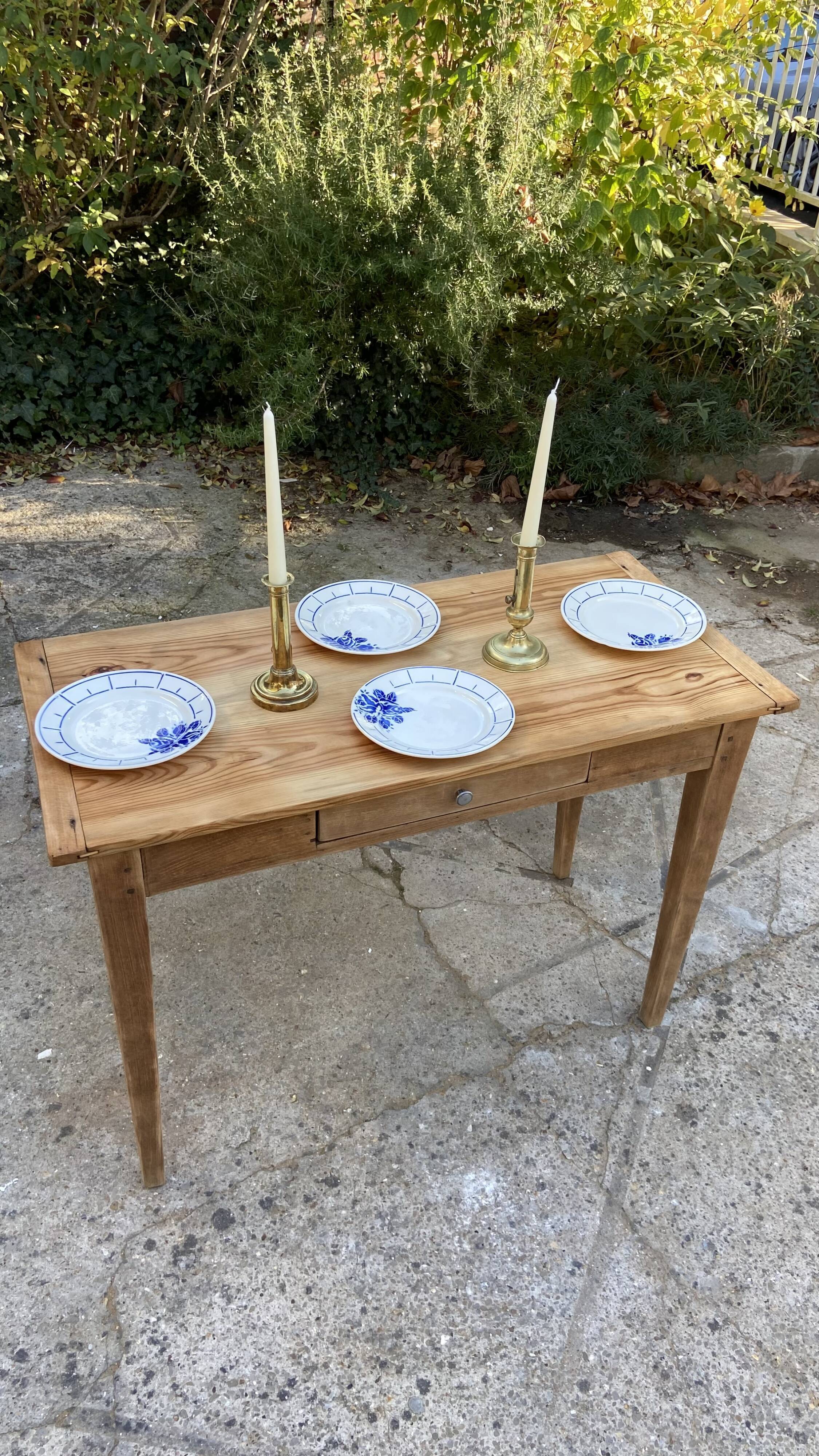 Table de ferme ou bureau vintage