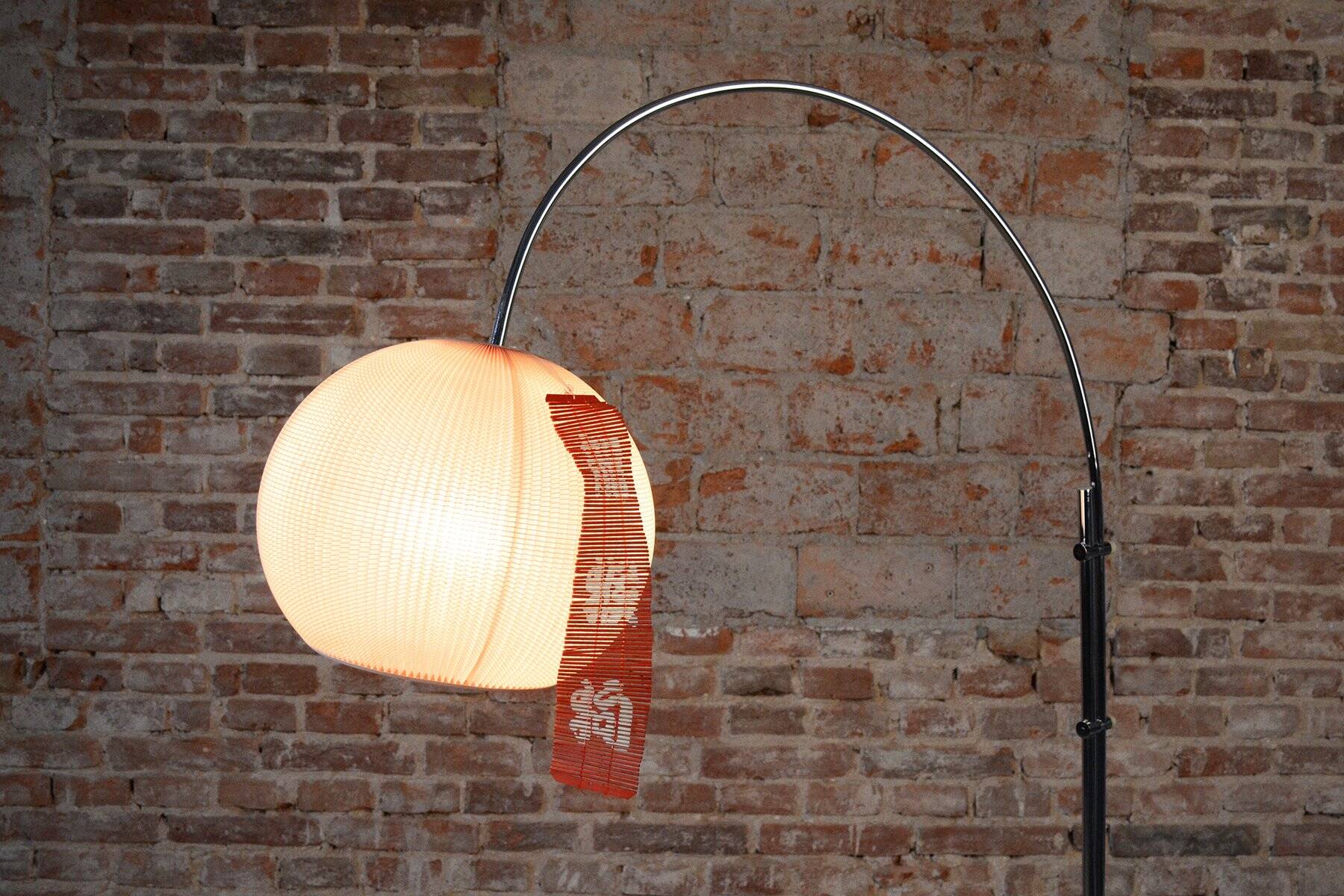 Mid-Century Modern Floor Lamp in Chrome-Plated Steel, Czech, 1960s