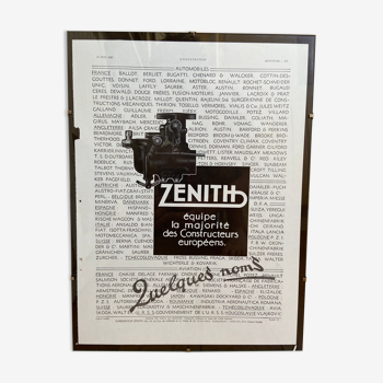 Zenith advertising poster June 17, 1933