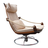 Ake fribytter pour chaise longue en cuir pivotante nelo suède