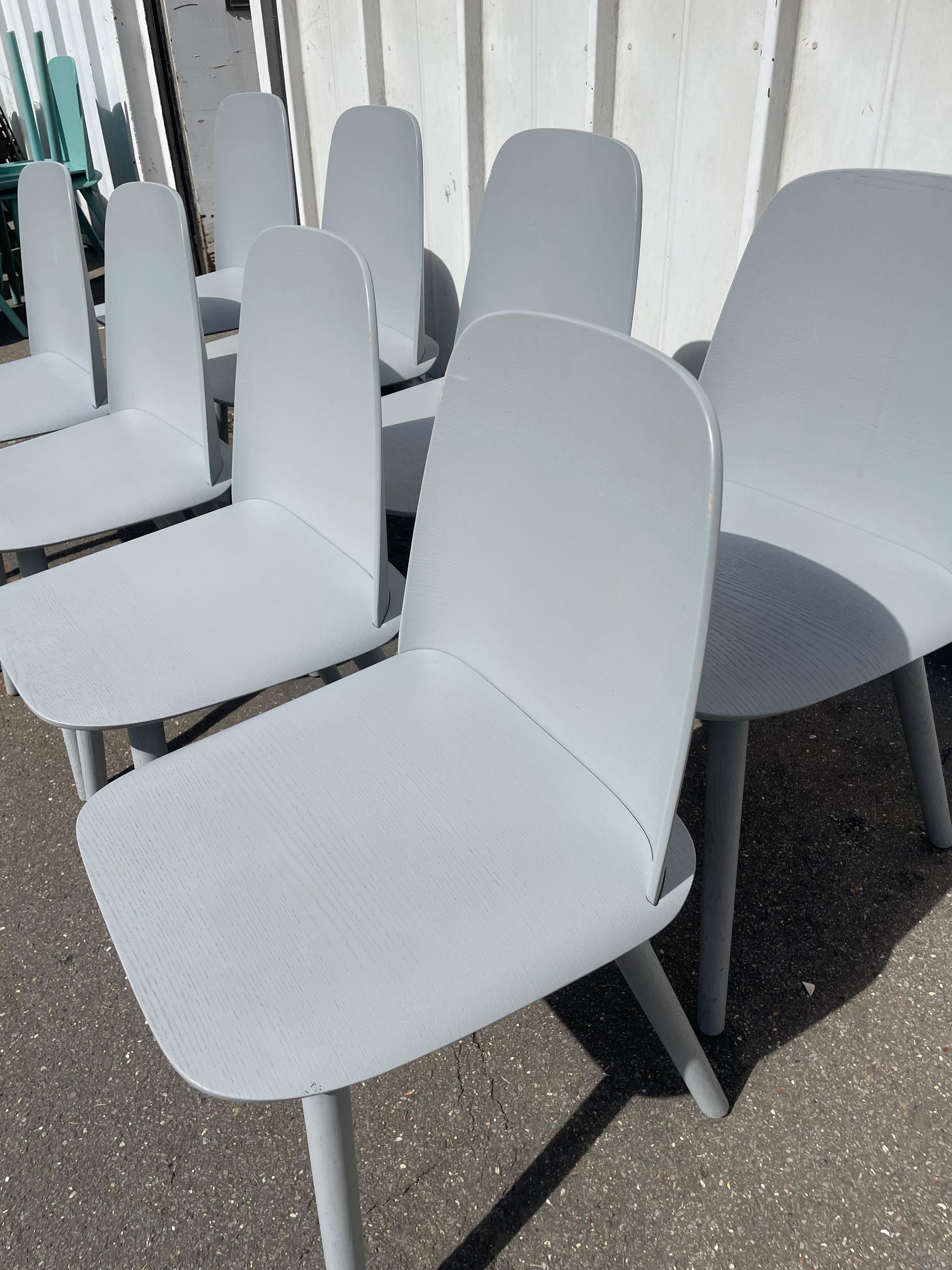 Suite de 8 chaises Nerd Chair, Muuto