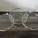 Steel coffee table and leitmotiv glass-swivel