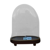 Antique wedding globe in oval glass 32 cm high