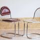 Duo of metal chairs attributed to Gastone RINALDI