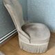 fauteil crapaud beige