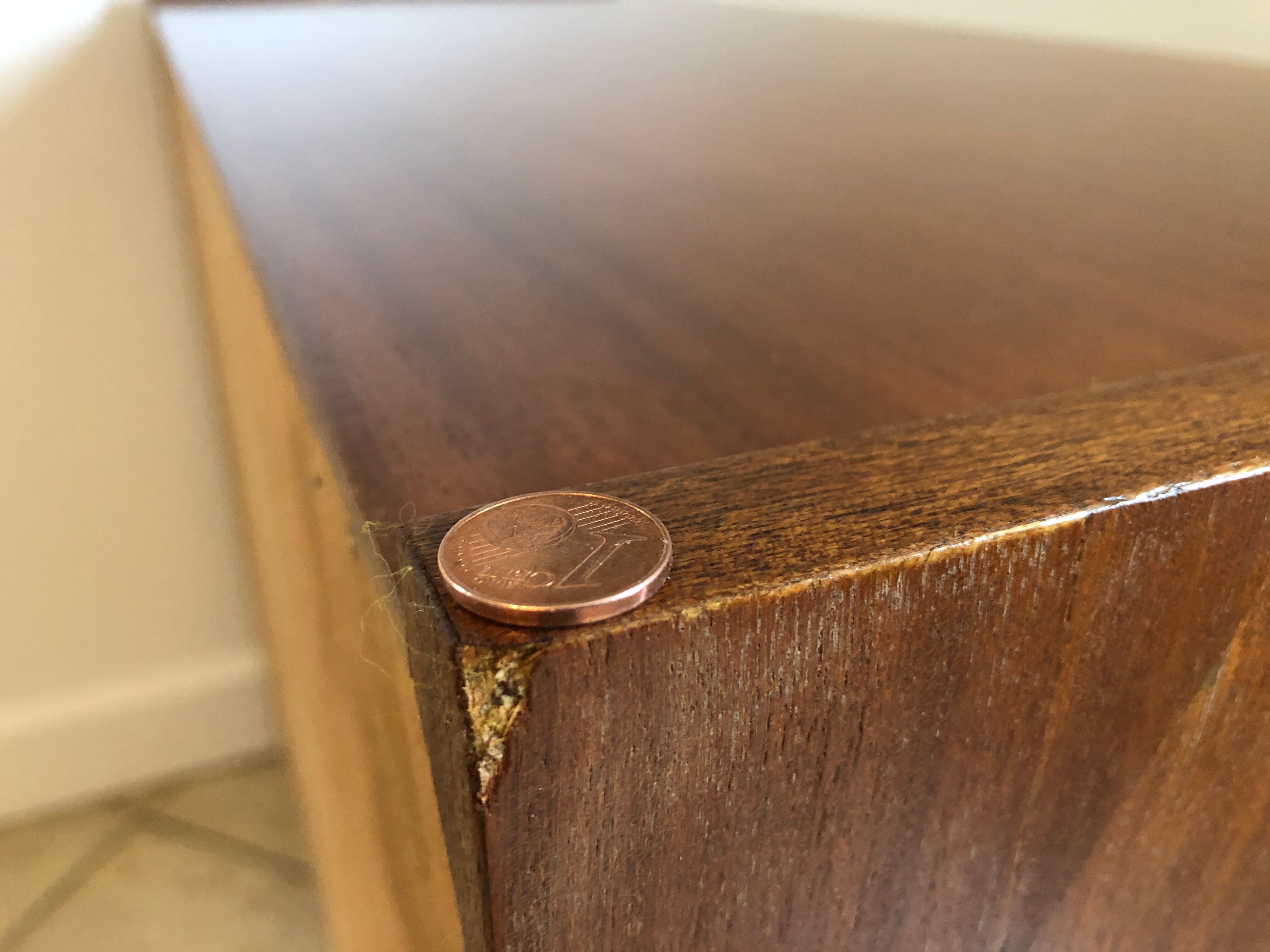 Vintage dresser, five drawers, one door, 60/70
