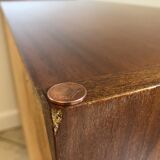 Vintage dresser, five drawers, one door, 60/70