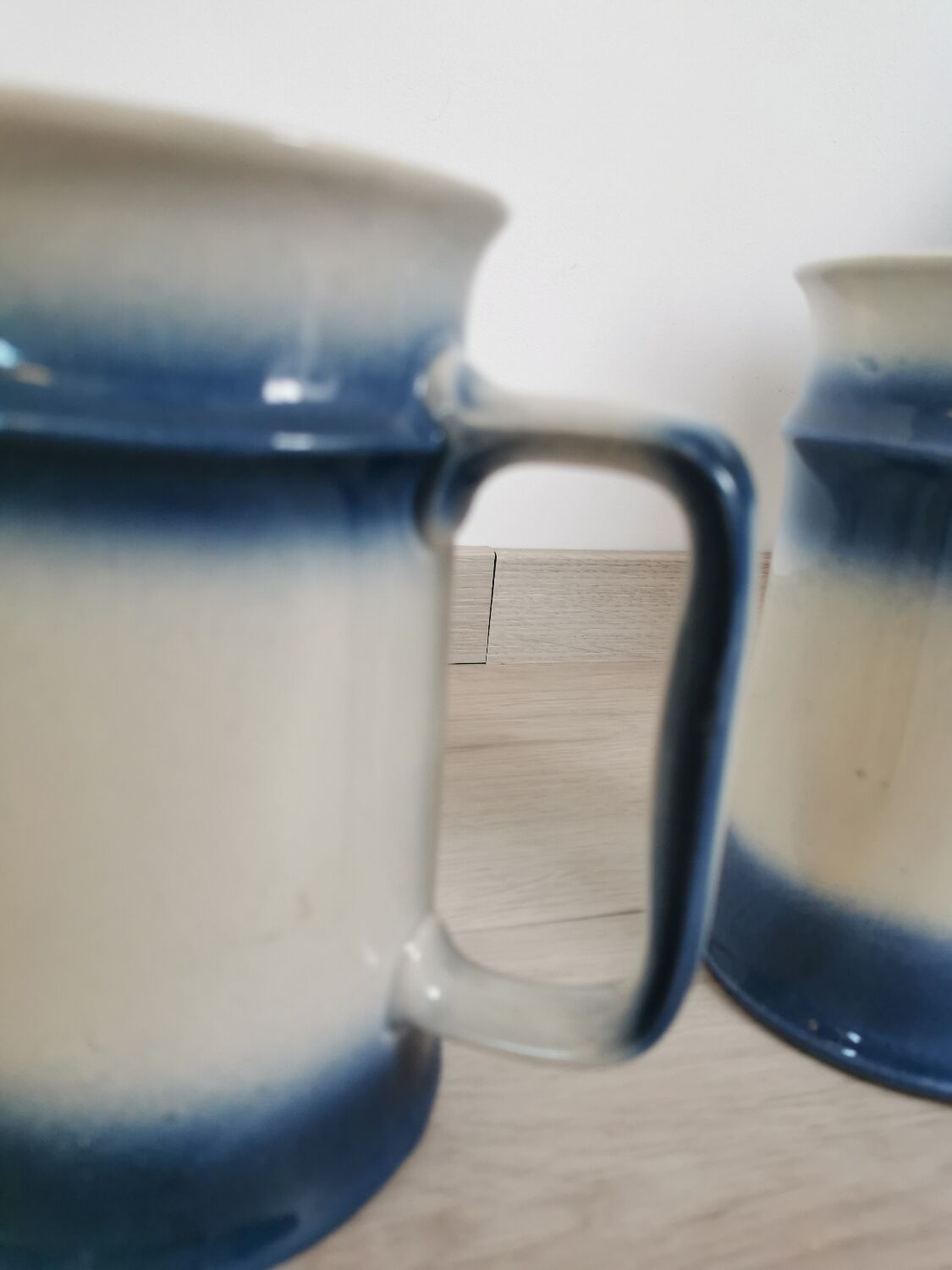 Blue Irish handles/mugs
