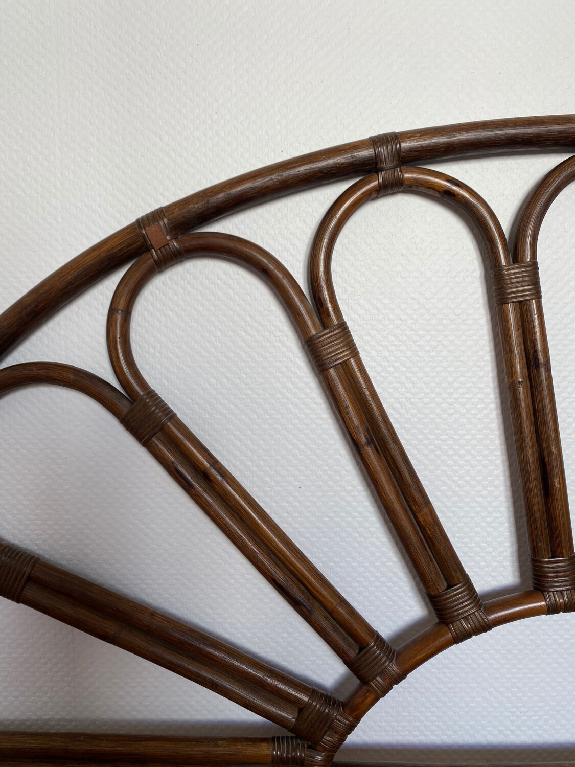 Rattan flower headboard