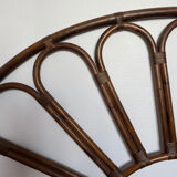 Rattan flower headboard