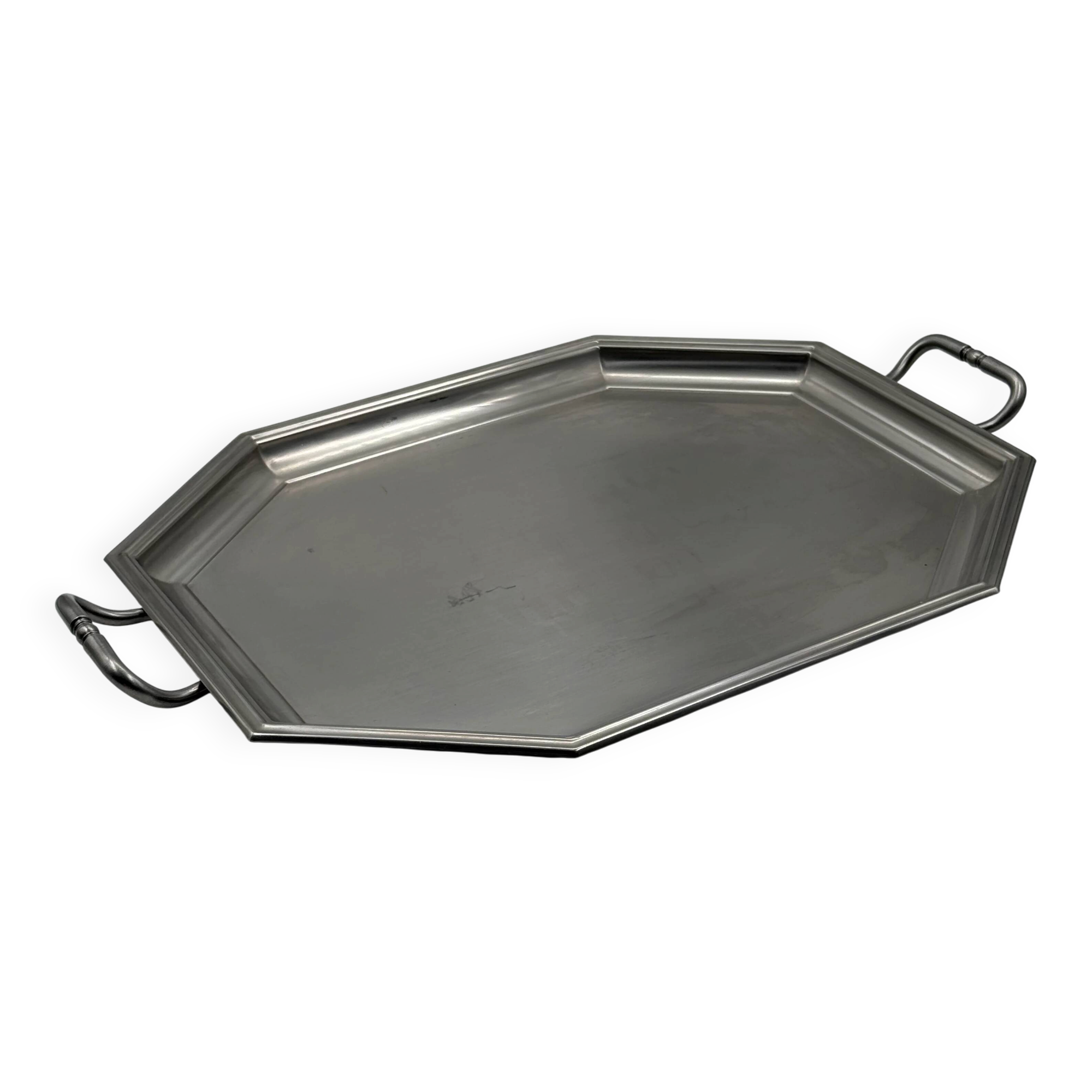 Vintage French metal serving tray