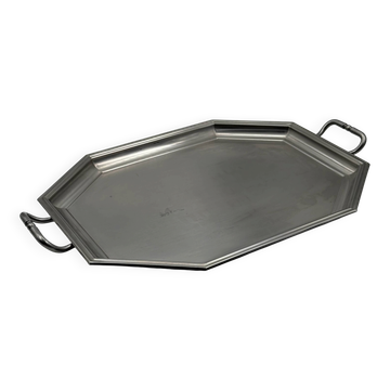 Vintage French metal serving tray
