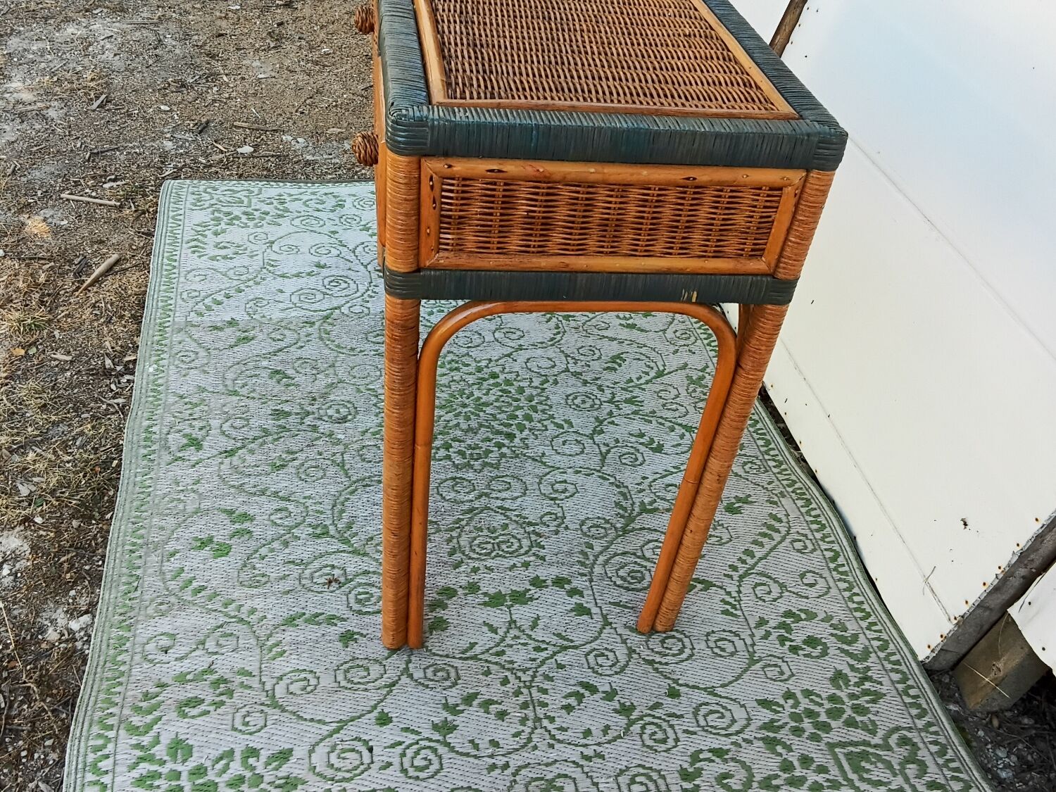 Rattan console