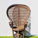 Fauteuil ' paon ' Emmanuelle XL. Vintage 70s