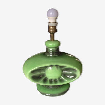 Lamp 70 years, in apple green earthenware