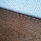 Antique round walnut table with flaps