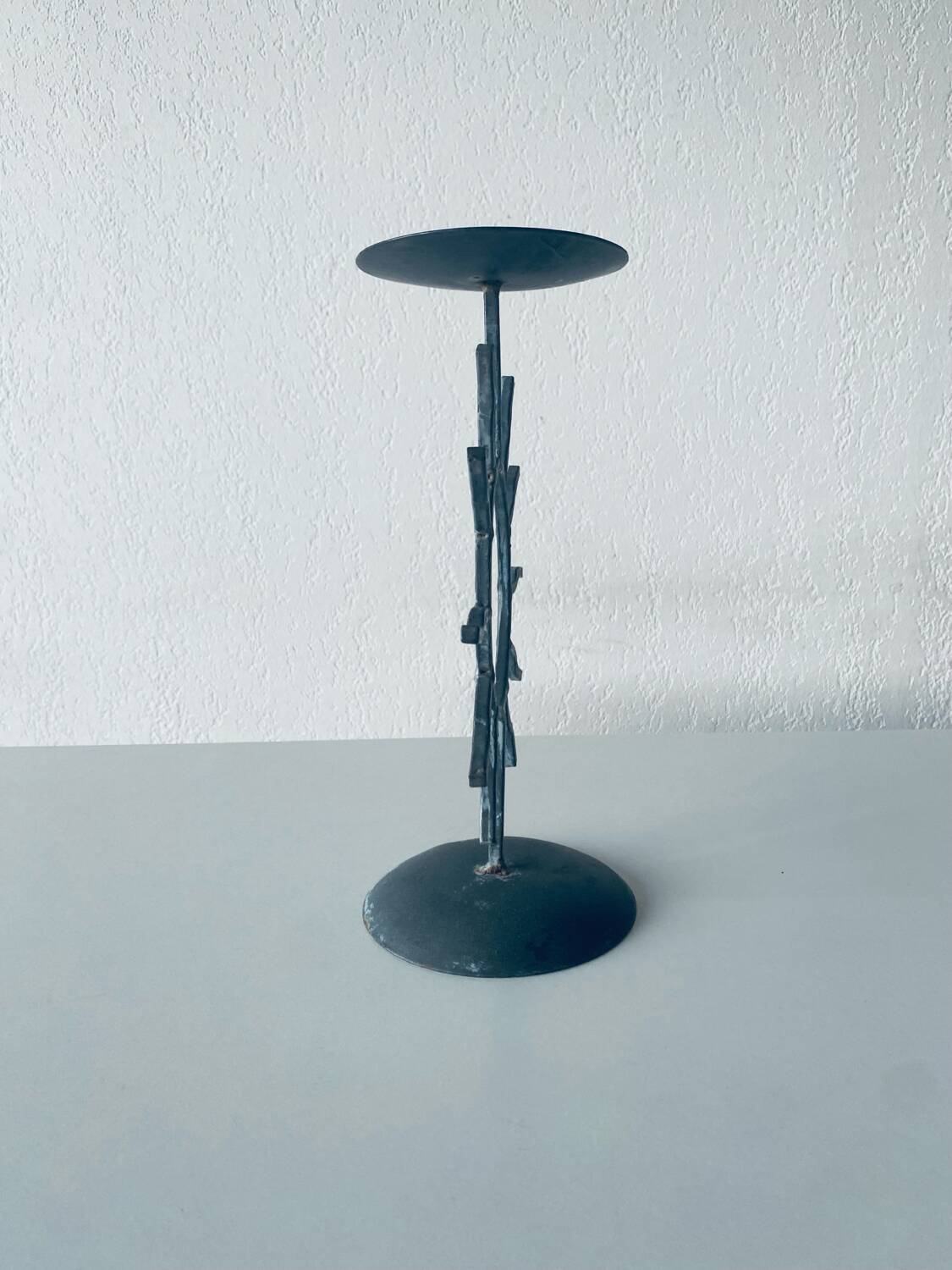 Iron sun candle holder