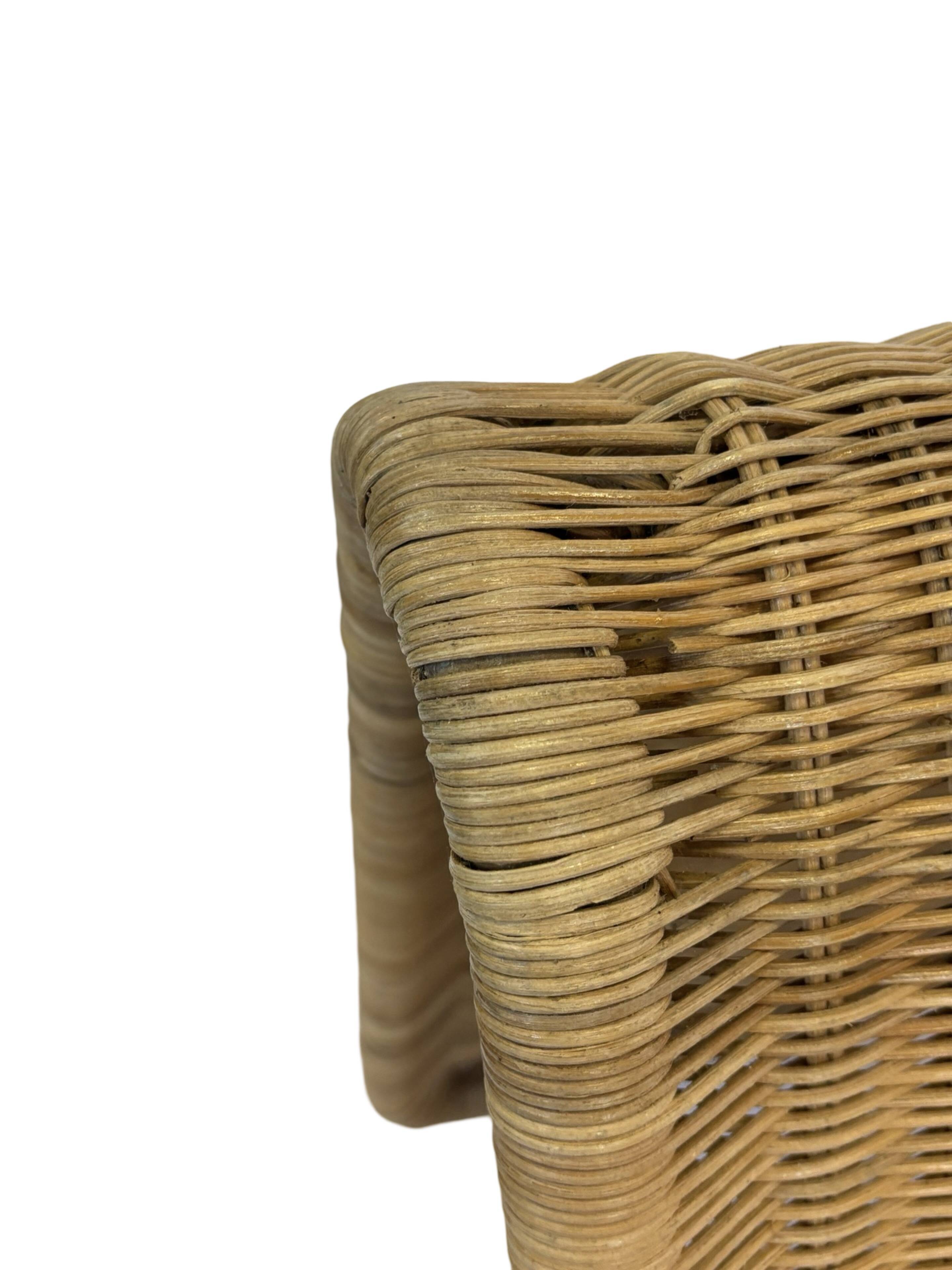 Vintage Ikea Hestra Wicker Lounge Chair 80's Design